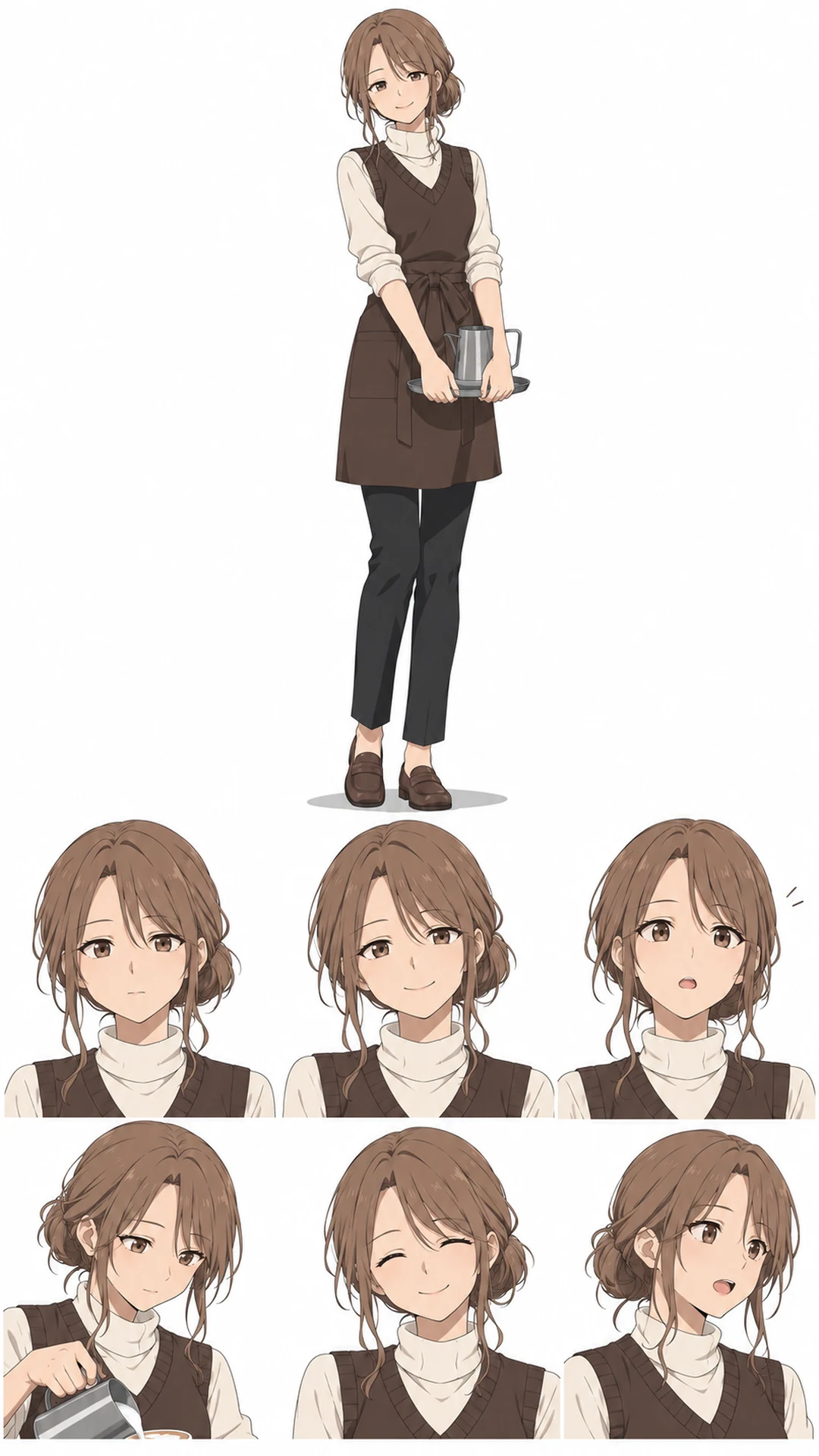 白石 ゆあ：冬の店員服