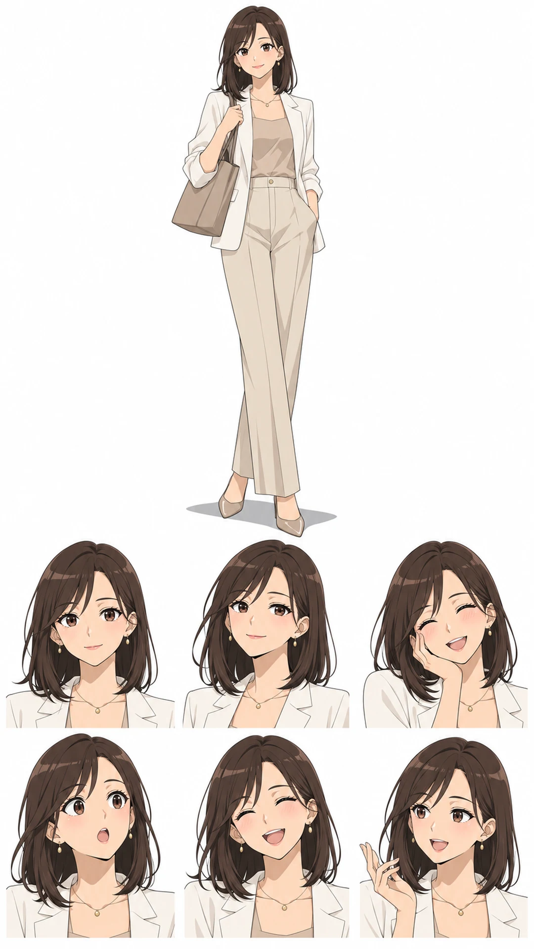 如月 セナ：オフィス服