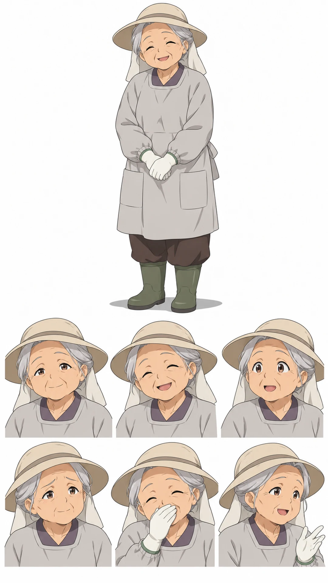 山田 キヨ：庭仕事の服